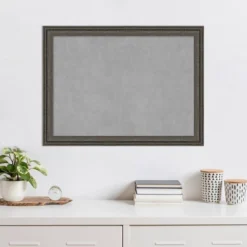 Amanti Art 31" x 23" Upcycled Brown Gray Framed Magnetic Board -Amanti Art Shop GUEST 0089f07f 4c9b 4ea1 bd68 7046320329f1