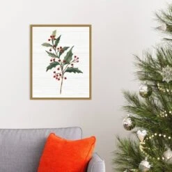 Amanti Art 16x20 Christmas Moments IV Holly Framed Canvas Wall Art by Silvia Vassileva -Amanti Art Shop GUEST 009d0c92 c784 45ea a666 1b5e54442e04