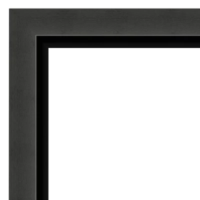 Amanti Art Tuxedo Black Wall Mirror - 41" x 29" Non-Beveled Contemporary Decor 4 Amanti Art Tuxedo Black Wall Mirror - 41" x 29" Non-Beveled Contemporary Decor - Image 2