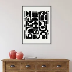 Amanti Art Fragmented by Ishita Banerjee 22" x 30" Black Framed Canvas -Amanti Art Shop GUEST 0135f071 ed58 4f9d b6dd 0c19a15076c5