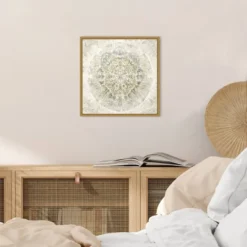 Amanti Art 16" x 16" Tapestry Neutral by Molly Kearns Framed Canvas Wall Art -Amanti Art Shop GUEST 0165a95d fe5c 4288 8d61 c138e0c046ad