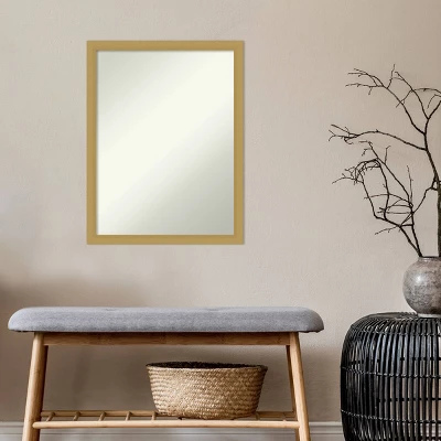 Amanti Art Grace Narrow Brushed Gold Bathroom Wall Mirror - 20" x 26" 7 Amanti Art Grace Narrow Brushed Gold Bathroom Wall Mirror - 20" x 26" - Image 5