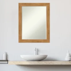 Amanti Art Carlisle Petite Bevel Wood Bathroom Wall Mirror - Blonde Finish 20 Amanti Art Carlisle Petite Bevel Wood Bathroom Wall Mirror - Blonde Finish -Amanti Art Shop GUEST 023b001f 72cd 420c b792 240bd3757a29