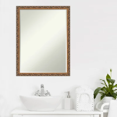 Amanti Art Antique Bronze Petite Bevel Wood Bathroom Wall Mirror - 20 x 26 In. 8 Amanti Art Antique Bronze Petite Bevel Wood Bathroom Wall Mirror - 20 x 26 In. - Image 6