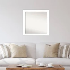 30" X 30" Non-Beveled Wedge White Wall Mirror - Amanti Art 12 30" X 30" Non-Beveled Wedge White Wall Mirror - Amanti Art -Amanti Art Shop GUEST 02ef73b0 0386 4f47 b5af 7ff58e352033