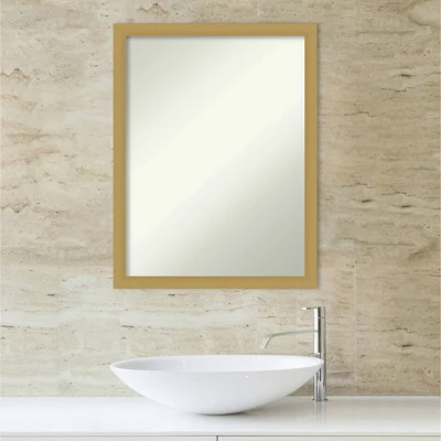 Amanti Art Grace Narrow Brushed Gold Bathroom Wall Mirror - 20" x 26" 6 Amanti Art Grace Narrow Brushed Gold Bathroom Wall Mirror - 20" x 26" - Image 4