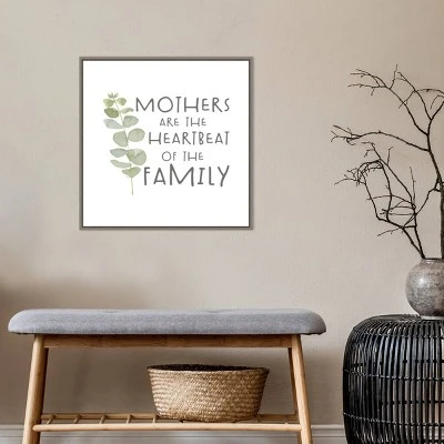 Amanti Art Mother's Inspiration I Heartbeat Framed Canvas Wall Art by Tara Reed - 22" x 22" Gray Wash 9 Amanti Art Mother's Inspiration I Heartbeat Framed Canvas Wall Art by Tara Reed - 22" x 22" Gray Wash - Image 7