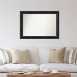 42" X 30" Non-Beveled Grand Black Wall Mirror - Amanti Art -Amanti Art Shop GUEST 0404534e 2c42 48c3 b5d7 efcfc9b8bead