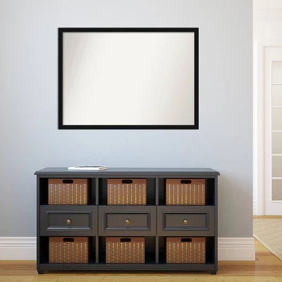Amanti Art Avon Black Narrow Wall Mirror - 40" x 29" Non-Beveled Custom Frame 7 Amanti Art Avon Black Narrow Wall Mirror - 40" x 29" Non-Beveled Custom Frame - Image 5