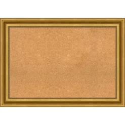Amanti Art Parlor Gold Framed Corkboard, Ornate Natural Cork Bulletin Board -Amanti Art Shop GUEST 04482138 0849 4a48 baa6 5dd36357945b