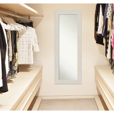 Amanti Art Rustic Plank White Full Length Over-The-Door Mirror 8 Amanti Art Rustic Plank White Full Length Over-The-Door Mirror - Image 6