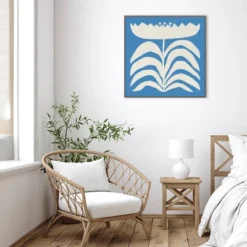 Amanti Art Delighted Floral II Blue Framed Canvas Wall Art by Moira Hershey 13 Amanti Art Delighted Floral II Blue Framed Canvas Wall Art by Moira Hershey -Amanti Art Shop GUEST 0537a24e 2490 45b7 a022 a80c9447ab98