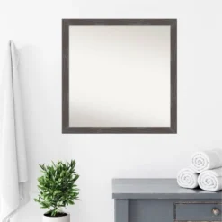 Amanti Art 29" x 29" Woodridge Rustic Gray Wood Bathroom Wall Mirror 14 Amanti Art 29" x 29" Woodridge Rustic Gray Wood Bathroom Wall Mirror -Amanti Art Shop GUEST 061ccf0d d4de 4f6d 9ad8 5c2b4ddbd8b4