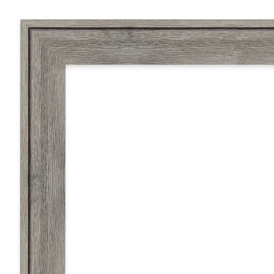 Amanti Art Regis Barnwood Framed Bathroom Vanity Wall Mirror - Gray 4 Amanti Art Regis Barnwood Framed Bathroom Vanity Wall Mirror - Gray - Image 2