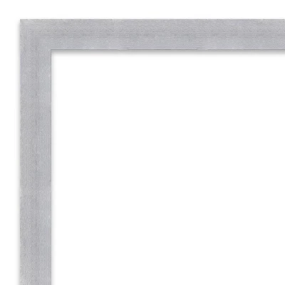 Amanti Art Grace Narrow 30" x 24" Brushed Nickel Bathroom Wall Mirror 4 Amanti Art Grace Narrow 30" x 24" Brushed Nickel Bathroom Wall Mirror - Image 2