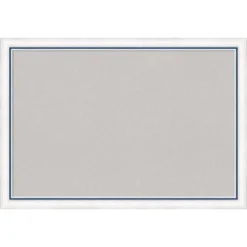 26"x18" Morgan Wood Frame Cork Board White/Blue - Amanti Art -Amanti Art Shop GUEST 06d8454e 3b30 45f9 896c 0498c35cd1e8