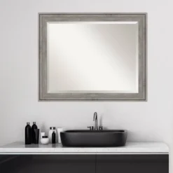 Amanti Art Regis Barnwood Framed Bathroom Vanity Wall Mirror - Gray 15 Amanti Art Regis Barnwood Framed Bathroom Vanity Wall Mirror - Gray -Amanti Art Shop GUEST 0732899e 730f 4240 a33c 58ec007700b1