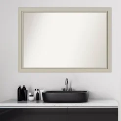 Amanti Art Romano Silver Narrow Wood Bathroom Wall Mirror - 40" x 28" 14 Amanti Art Romano Silver Narrow Wood Bathroom Wall Mirror - 40" x 28" -Amanti Art Shop GUEST 0759d939 6208 44e3 9a0e 874b52136167