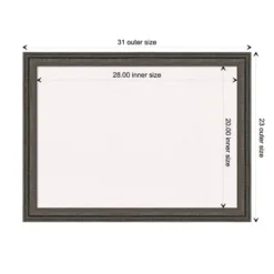 Amanti Art 31" x 23" Upcycled Wood Framed White Cork Bulletin Board - Brown/Gray -Amanti Art Shop GUEST 075dc64f 3bbc 42b0 96e3 6eaab7105c5d