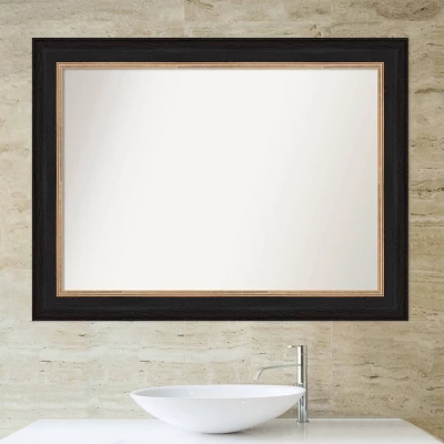 Amanti Art Vogue Black Non-Beveled Bathroom Wall Mirror (45" x 34") 7 Amanti Art Vogue Black Non-Beveled Bathroom Wall Mirror (45" x 34") - Image 5
