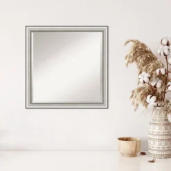 Amanti Art Salon Silver Narrow Beveled Wall Mirror, 22.5 x 22.5 Inches 12 Amanti Art Salon Silver Narrow Beveled Wall Mirror, 22.5 x 22.5 Inches -Amanti Art Shop GUEST 0922fbf6 f162 42ba afac f6efe0ea229b
