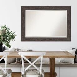Amanti Art 42" x 30" Bridge Black Beveled Wood Wall Mirror -Amanti Art Shop GUEST 09234b53 19d4 44fb b547 d98865c078d2