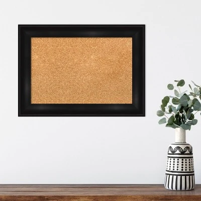 Amanti Art Grand Black Narrow Framed Corkboard - Natural Cork 6 Amanti Art Grand Black Narrow Framed Corkboard - Natural Cork - Image 4