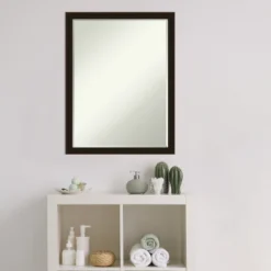 Amanti Art Espresso Brown Petite Bevel Wood Bathroom Mirror - 26 x 20 In. 16 Amanti Art Espresso Brown Petite Bevel Wood Bathroom Mirror - 26 x 20 In. -Amanti Art Shop GUEST 0952d92d e3cd 4e64 9655 9d6b97e2ad38