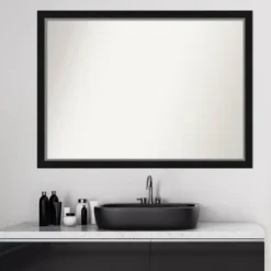 Amanti Art 41" x 30" Eva Black Silver Narrow Bathroom Wall Mirror 17 Amanti Art 41" x 30" Eva Black Silver Narrow Bathroom Wall Mirror -Amanti Art Shop GUEST 0a4b0120 7e88 4b71 86b2 693cd83b5dac