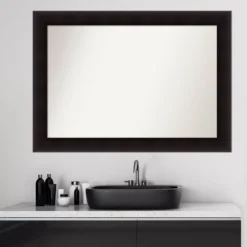 42" X 30" Non-Beveled Portico Espresso Wood Bathroom Wall Mirror - Amanti Art 15 42" X 30" Non-Beveled Portico Espresso Wood Bathroom Wall Mirror - Amanti Art -Amanti Art Shop GUEST 0a80a667 86a5 4cd5 a018 759916252f06