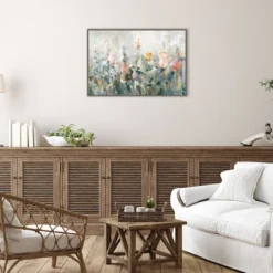 Amanti Art "Rustic Garden" by Danhui Nai Framed Canvas Wall Art - 33" x 23" -Amanti Art Shop GUEST 0b3d6185 3483 4153 8615 6841d1607593