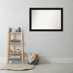 40" X 28" Non-Beveled Corded Bathroom Wall Mirror Black - Amanti Art 16 40" X 28" Non-Beveled Corded Bathroom Wall Mirror Black - Amanti Art -Amanti Art Shop GUEST 0b5e8b19 f991 4d9c 8bd1 c3be113b94ee