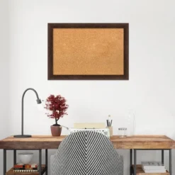 27"x19" Narrow Wood Frame Cork Board Warm Walnut - Amanti Art 19 27"x19" Narrow Wood Frame Cork Board Warm Walnut - Amanti Art -Amanti Art Shop GUEST 0b96af92 83e7 4b42 a937 ba35bceaa873