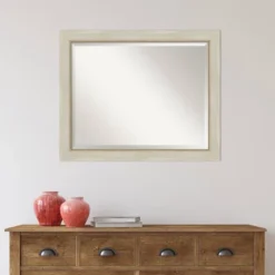 Amanti Art 32" x 26" Beveled Wood Wall Mirror, Parthenon Cream & Silver 15 Amanti Art 32" x 26" Beveled Wood Wall Mirror, Parthenon Cream & Silver -Amanti Art Shop GUEST 0c9066a7 cf2e 4e5e 8e7f 6be73b2959e4