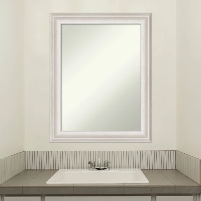 Amanti Art Trio White Wash Silver Bathroom Wall Mirror, 23" x 29" 10 Amanti Art Trio White Wash Silver Bathroom Wall Mirror, 23" x 29" - Image 8