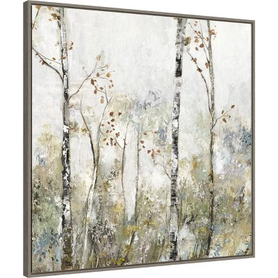 Amanti Art Soft Birch Forest II by Allison Pearce 30x30 Framed Canvas Wall Art 3 Amanti Art Soft Birch Forest II by Allison Pearce 30x30 Framed Canvas Wall Art