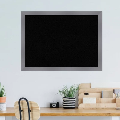 Amanti Art Edwin Framed Magnetic Cork Board - 30" x 22" Grey Wood 9 Amanti Art Edwin Framed Magnetic Cork Board - 30" x 22" Grey Wood - Image 7