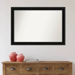 40" X 28" Non-Beveled Corded Bathroom Wall Mirror Black - Amanti Art 15 40" X 28" Non-Beveled Corded Bathroom Wall Mirror Black - Amanti Art -Amanti Art Shop GUEST 0f02573b 228b 40ba b958 f934bd2228e3 1