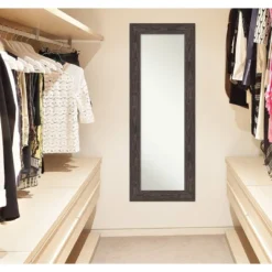 20" X 54" Non-Beveled Bridge Black Wood On The Door Mirror - Amanti Art 15 20" X 54" Non-Beveled Bridge Black Wood On The Door Mirror - Amanti Art -Amanti Art Shop GUEST 0f1839fd 9287 41e7 9e70 b8958c8d442c