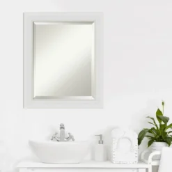 Amanti Art Flair Soft White Framed Bathroom Vanity Wall Mirror -Amanti Art Shop GUEST 10a1f55c fbf2 4cf3 be10 fe7aa95266b6
