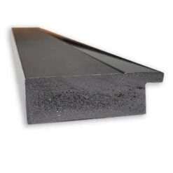 19" X 53" Non-Beveled Tuxedo Black Full Length On The Door Mirror - Amanti Art