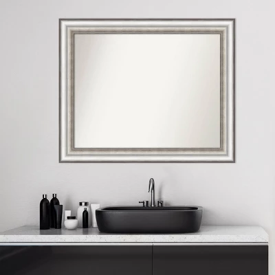 Amanti Art Salon Silver Non-Beveled Bathroom Wall Mirror - 33.25 x 27.25 9 Amanti Art Salon Silver Non-Beveled Bathroom Wall Mirror - 33.25 x 27.25 - Image 7