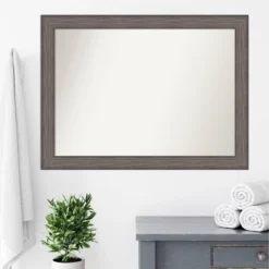 Amanti Art Country Barn Wood Wall Mirror - 43" x 32" Non-Beveled Rustic Brown 15 Amanti Art Country Barn Wood Wall Mirror - 43" x 32" Non-Beveled Rustic Brown -Amanti Art Shop GUEST 1176e876 8e9f 42e4 80dc 17129c466b45