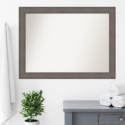 Amanti Art Country Barn Wood Wall Mirror - 43" x 32" Non-Beveled Rustic Brown 8 Amanti Art Country Barn Wood Wall Mirror - 43" x 32" Non-Beveled Rustic Brown - Image 6
