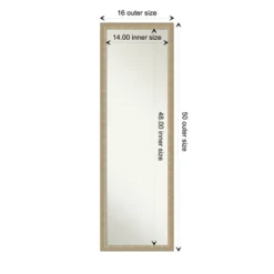 Amanti Art Paris Champagne Non-Beveled Full Length Door & Wall Mirror - 16.25 x 50.25 In -Amanti Art Shop GUEST 117f1aa7 8dd4 4864 ba91 f0582fc89dc8