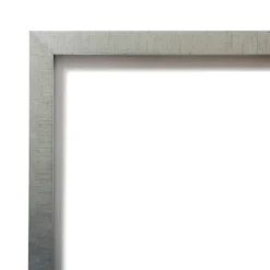 Amanti Art Silver Leaf Petite Bevel Wood Bathroom Wall Mirror - 25.5 x 19.5 In.
