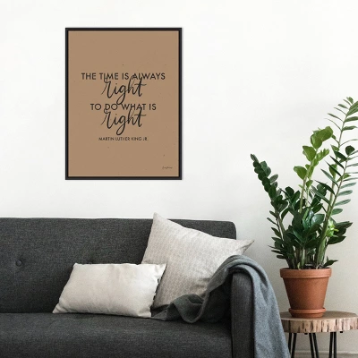 18" X 24" Words Of Wisdom IV Black - The Time Is Right By Becky Thorns Framed Canvas Wall Art Black - Amanti Art 8 18" X 24" Words Of Wisdom IV Black - The Time Is Right By Becky Thorns Framed Canvas Wall Art Black - Amanti Art - Image 6