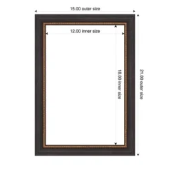 Amanti Art Ashton Black Framed Magnetic Dry Erase Board (21" x 15") -Amanti Art Shop GUEST 13890f66 292d 47f5 8650 2325f5e45b88