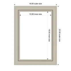 Amanti Art Romano Silver Narrow Framed Magnetic Dry Erase Board -Amanti Art Shop GUEST 1389d8c9 907b 4036 bfcc b278a787b422