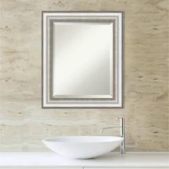 Salon Framed Bathroom Vanity Wall Mirror Silver - Amanti Art 16 Salon Framed Bathroom Vanity Wall Mirror Silver - Amanti Art -Amanti Art Shop GUEST 13939c43 e003 4c41 b2fb 0d8ead9ccee0